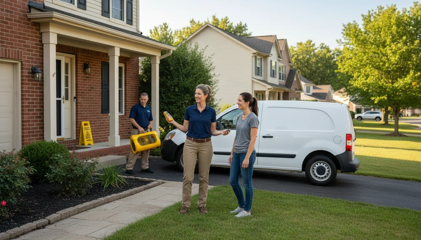 Residential water damage restoration in Peru, NE